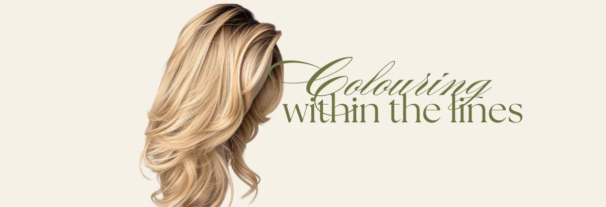 Luxury human hair wig on a model